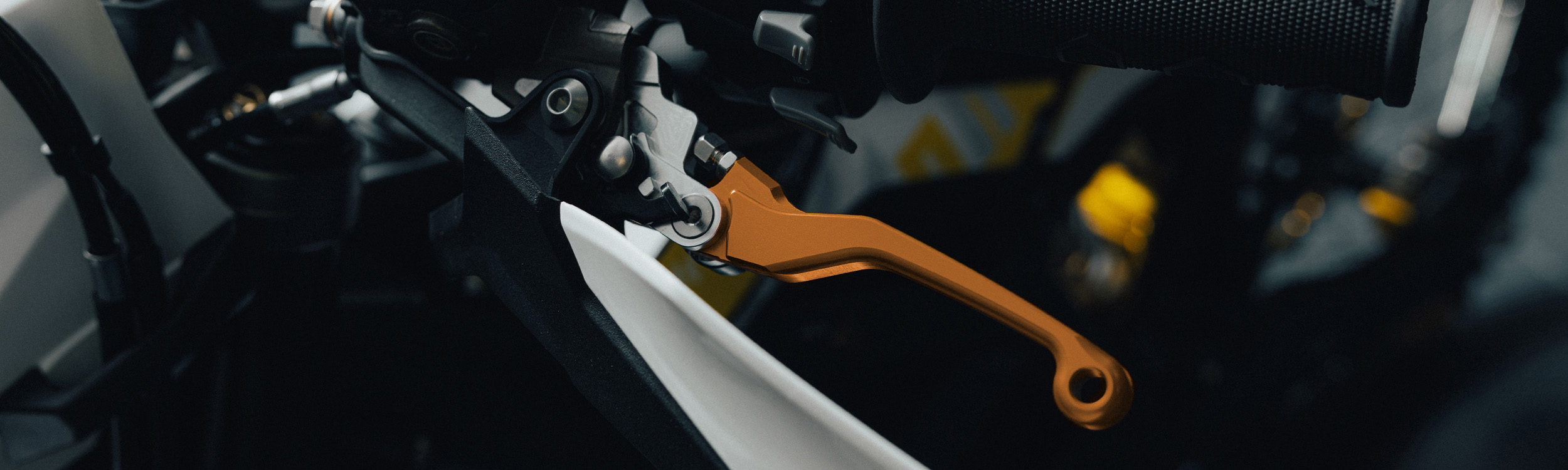 Full-E Charged Adjustable Brake Levers for Ultra bee Orange